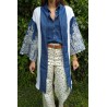 Modèle Unique Kimono Coton "Jean brodé" taille unique